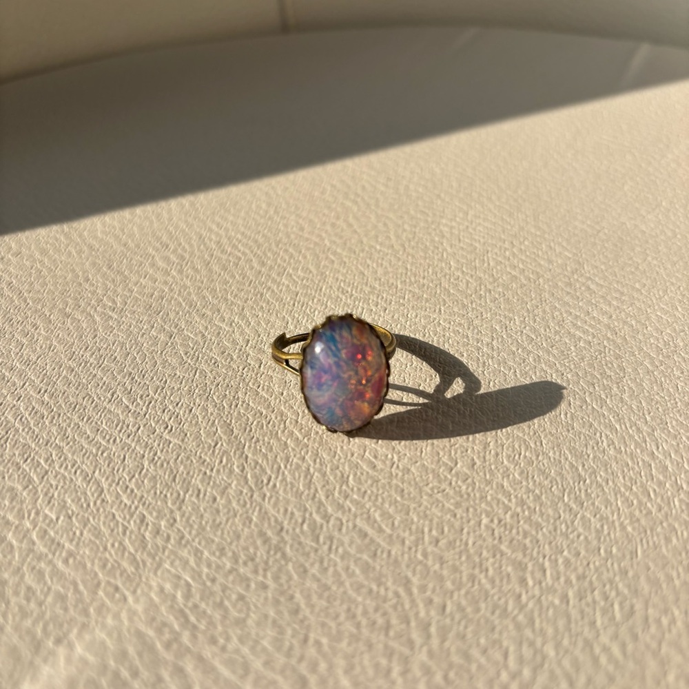 Opal Ring in Gold Setting